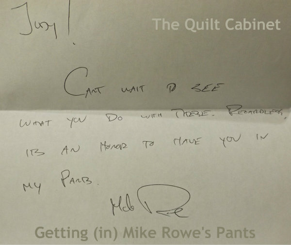 Mike Rowe's Autograph The Quilt Cabinet