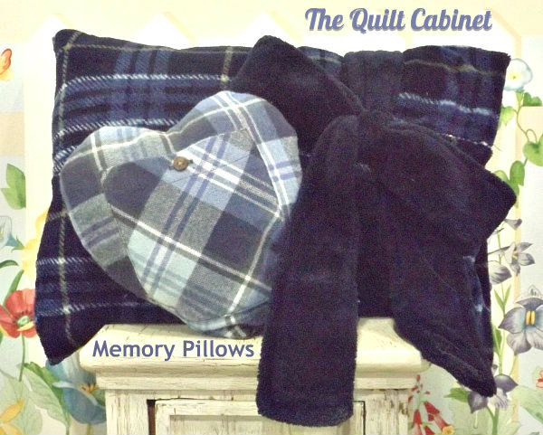 Bathrobe Bow Memory Pillow @ The Quilt Cabinet